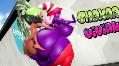 Vivian takes Inkling Boy's dick from behind