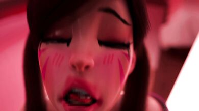 D.va Gets Loud and Proud with a Facefull of Cock