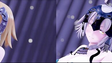 Jeanne and Alter (side by side): Fate Grand Order (JguRh)