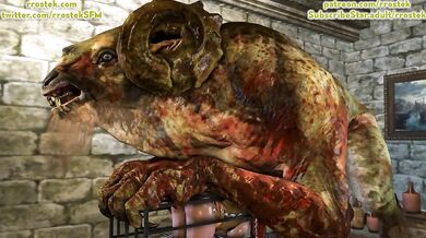 Caged Triss Merigold Gets Monstrous Throat Banged