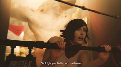 Vanessa's Swollen Belly and the Gnolls Gangbang in 4K Quality