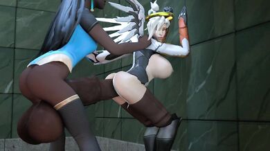 The Hentai Nerd's Fury: Symmetra, Mercy and HeisenBurger Unite for Ultimate Pleasure