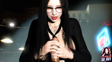 - Kinky Asian Girl Gives Blowjob with Glasses On