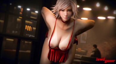 [LewdGazer] Asuka's Jiggly Juggs Swing and Sway, Glossy-Haired Gal