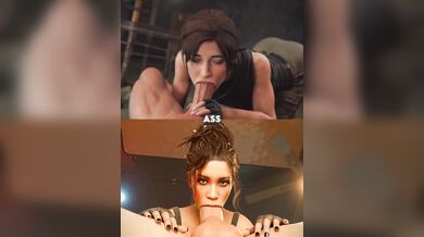 Lara Croft and Panam Palmer's Wet and Intense Sexual Encounter