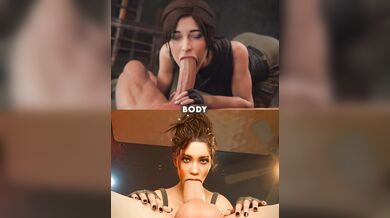 Lara Croft and Panam Palmer's Wet and Intense Sexual Encounter