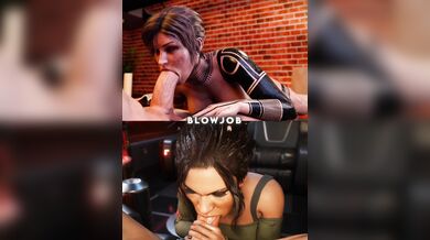 Lara Croft and Panam Palmer's Wet and Intense Sexual Encounter