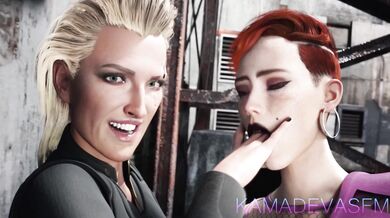 Lesbian Trade: CP2077's Hottest Girl-on-Girl Action!