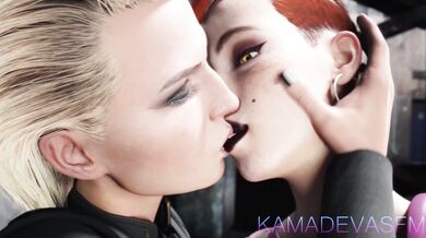 Lesbian Trade: CP2077's Hottest Girl-on-Girl Action!