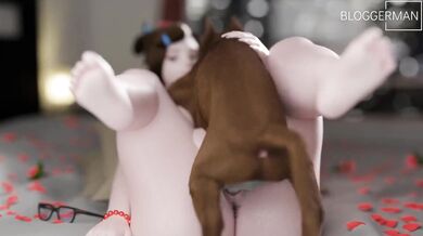 Puppy's First BJ: Mei Teaches Her Pet How to Suck Dick