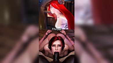 'Katarina vs Triss Merigold (The Wheel) - The Sexy Hentai Porn Adventures of Two Badass Brawlers'