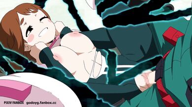 Mighty Boobs and Thick Cocks - Starring Ochako from My Hero Academia [GodoyG]