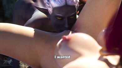 Elven Cunt Devoured by Lustful Drow