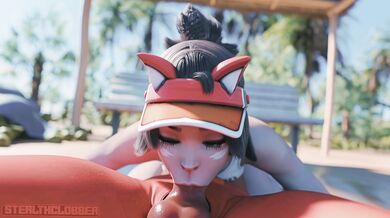Kiriko's Sensual Day at the Beach with StealthClobber