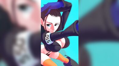 Naughty Nico Robin vs Pervy Pieck's Finger Fun (X-Rated Wet and Intense)