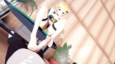 Yozora, Mel Hololive and [Boku no]-hentai Porn- Live Video!!