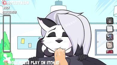 Loona's Slop-n'-Pop: Gagging on a Throbbing Dong in the Lusty Hideaway