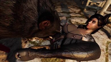 Black Beauty Banged by Lustful Lycanthrope