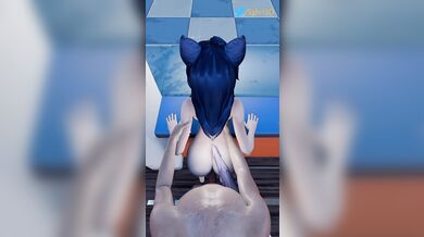 - Doggy style with Ahri from behind
