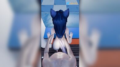 - Doggy style with Ahri from behind