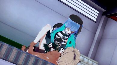 'Mochi's Adventure in Hololive: Mochi and Suisei's Sensual Fantasy'