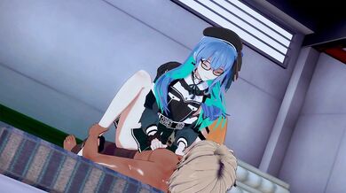 'Mochi's Adventure in Hololive: Mochi and Suisei's Sensual Fantasy'