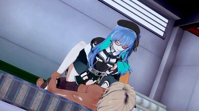 'Mochi's Adventure in Hololive: Mochi and Suisei's Sensual Fantasy'