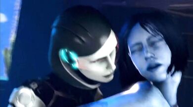 Cum-guzzling AI siren squeezes and pumps her petite body in a mind-blowing virtual orgy.