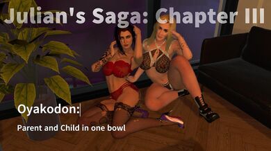The Third Installment of Julian's Epic Tale Featuring Hot and Steamy Yuri Action, 'Oyakodon'