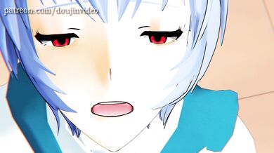 Umbrella-less Rei Ayanami Gets Drenched in 'Revelation of a Rainy Day 3'