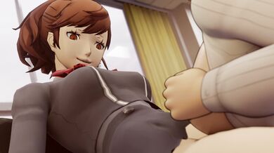 Kotone gets her pussy stretched and filled with Mitsuru's huge cock!