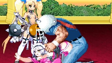 Busty Shemale Gets Tested in Hardcore Group Sex (gangbang)