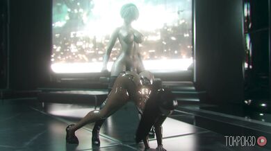 Eve and the TokPok3D Gangbang