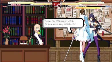 [MUGEN]GoblinParty_Weiss&Blake is a hentai porn video featuring the characters Weiss and Blake from the anime series RWBY. In this video, the two girls engage in some hot lesbian sex action.