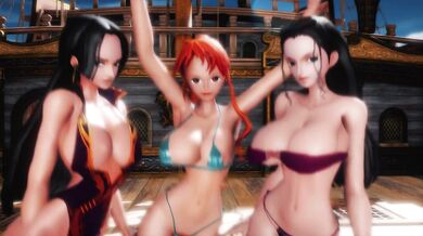 One Piece Manga Hentai: Luffy and Nami's Ghostly Dance!
