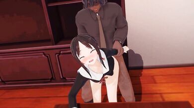 Kaguya's Exhibitionist Fantasy in the Workplace