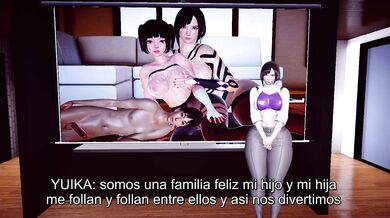 Historia de Familia 34 is a hentai porn video about a man who becomes sexually involved with his sister, stepmother, and stepsister.