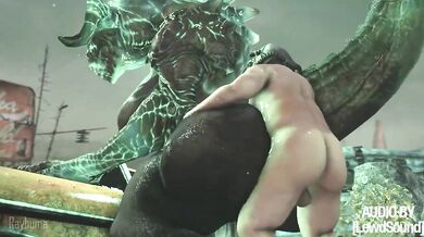Deadly Encounter in the Desolation: A Wastelander's Revenge on a Deathclaw