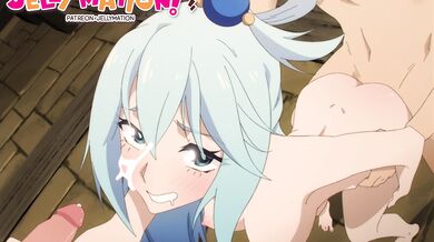 Squishy and Naked! Aqua from Konosuba in Jellymation
