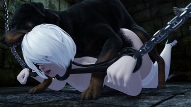 Bukkake Bitch Blasted by Beastly Boyfriend's Bestiality
