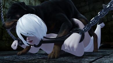 Bukkake Bitch Blasted by Beastly Boyfriend's Bestiality