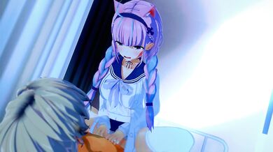 Minato and Aqua, in a Hololive sex scene.