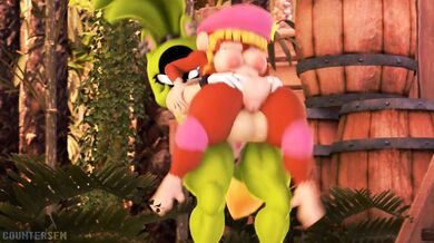 Surge's Swingin' Steel Dong Slams Into Dixie Kong's Tight Monkey Hole