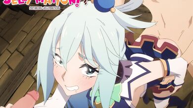 Aqua's Horny Misadventures in Konosuba [Fully-clothed Jelly Animation]