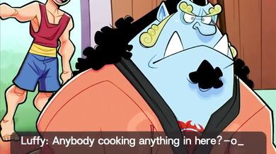 Busty Mermaid Riding Hairy Pirate: Luffy x Jinbe