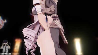 Railway Hottie Gets Fucked Hard by the Hilichurl Monster in Honkai Star Rail : Bronya - Stelle