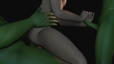 Ogre fucks cute twink in threesome ecstasy