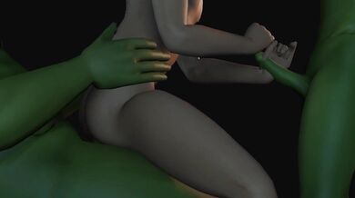 Ogre fucks cute twink in threesome ecstasy