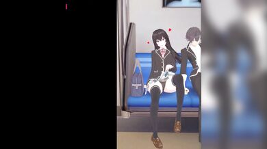 Naughty Schoolgirl Yukino Gets Banged by a Crowded Train in R18 Hentai Porn