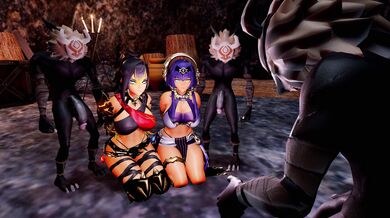 Daytime Lesbian Threesome With Dehya and Candace 4K